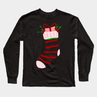 Christmas Socks Long Sleeve T-Shirt